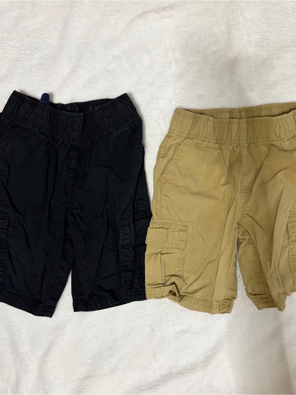 Place Kids Cargo Shorts - Black and Tan
